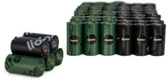 lionto Hundekotbeutel unparfümiert schwarz/grün - 60 x 15 Stk. – Bild 1 von 6