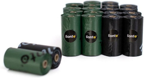 lionto Hundekotbeutel, unparfümiert, schwarz/grün - 20 x 15 Stk. – Bild 1 von 5