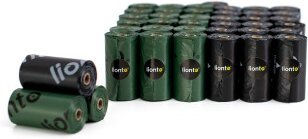 lionto Hundekotbeutel unparfümiert schwarz/grün – Bild 1 von 6