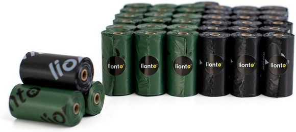 lionto Hundekotbeutel, unparfümiert, schwarz/grün - 40 x 15 Stk. – Bild 1 von 5