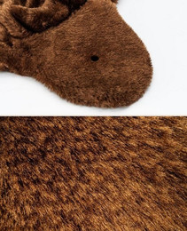 Produktbild von lionto Liegemulde für Kratzbäume 40 cm Durchmesser, 15 cm Tiefe, Plüsch, braun