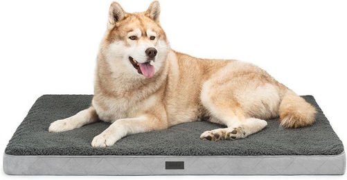 lionto orthopädisches Hundebett 112x81x8 cm grau – Bild 1 von 4