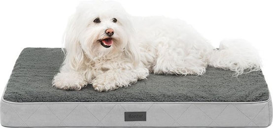 lionto orthopädisches Hundebett 76x51x8 cm grau – Bild 1 von 4