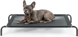 lionto Outdoor Hundeliege erhöht schwarz M – Bild 1 von 5