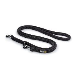 lionto reflektierende Hundeleine 3-fach verstellbar 200 cm - 2 m – Bild 1 von 6