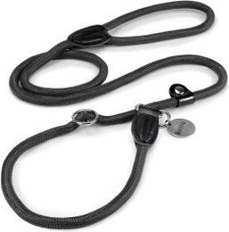 lionto Retrieverleine mit Zugstopp 120 cm schwarz - 120 cm – Bild 1 von 5