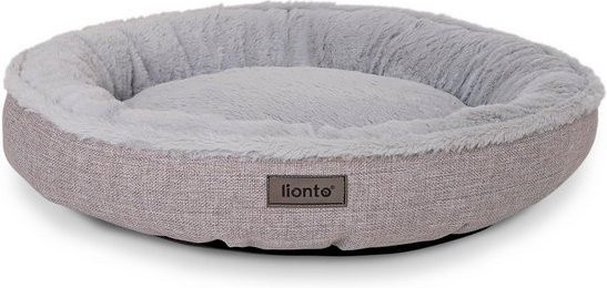 Produktbild von lionto Rundes Hundebett in Donutform grau