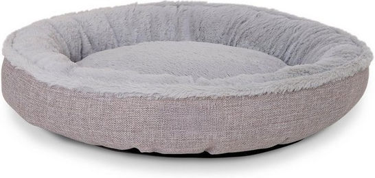 lionto Tierkissen für Katzen Donut-Design, Oxford- & Plüschstoff, Anti-Rutsch-Boden, Bezug abnehmbar & waschbar – Bild 1 von 5