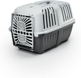 Produktbild von lionto Tiertransportbox aus Kunststoff für kleine Hunde, Katzen und Kleintiere