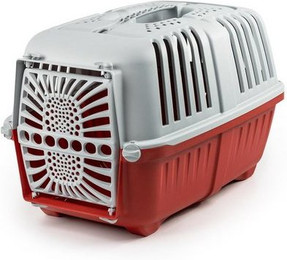 Produktbild von lionto Tiertransportbox aus recyceltem Kunststoff rot