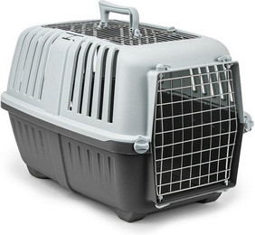 Produktbild von lionto Tiertransportbox für Katzen 58,5x35,5x40 cm, sicher & robust bis 15 kg, Metalltür und -öffnung