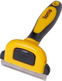 Produktbild von lionto Unterfellbürste mit rutschfestem Griff und abnehmbarer Klinge