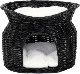 Produktbild von Lionto Weidenkorb für Katzen und kleine Hunde mit 2 Liegekissen