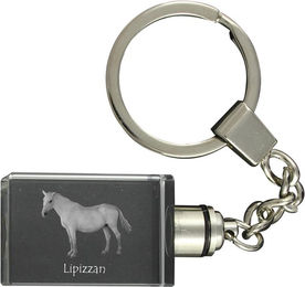 Produktbild von Lipizzan - Crystal pendant with photo of a horse, illuminated pendant, unique gift by Art-Dog brand transparent