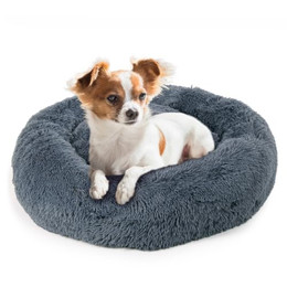 Produktbild von LITTLE LORD Hundebett Ceddie rund dunkelgrau