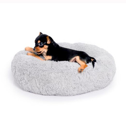 Produktbild von LITTLE LORD Hundebett Ceddie rund hellgrau