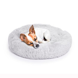 Produktbild von LITTLE LORD Hundebett Ceddie rund hellgrau Ø 80 cm