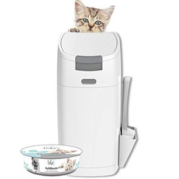 Produktbild von Littycat Katzenstreu Entsorgungseimer mit Schaufel und Nachfüllkassette