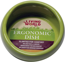 Produktbild von Living World Green Futternapf Ergonomischer Keramiknapf grün