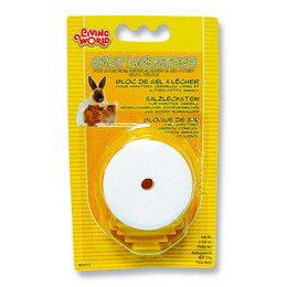 Produktbild von Living World Salzleckstein Jumbo mit Halter - 77 g
