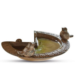 Produktbild von Loberon Vogeltränke Laver Ecklösung antikbraun