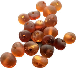 Produktbild von Lose Perle aus baltischem Natur Bernstein mit gebohrtem Loch