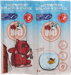 Produktbild von Lov&Ed Cat, Katzensticks Seelachs & Scholle, 30 g, 6 Stück, 30g