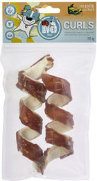 Produktbild von Lov&Ed Curls Ente, 2 Stück, 75g, Gedrehte Kauknochen für Hunde, 150g