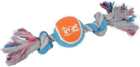 Produktbild von Love Story Hundespielzeug Seil mit Tennisball 30 cm - 30 cm