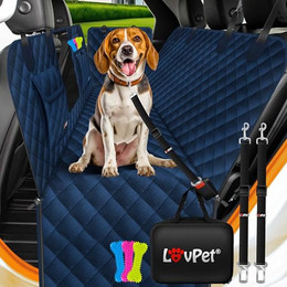 Produktbild von Lovpet 2in1 Hundedecke für Auto Rückbank & Kofferraum mit Seitenschutz und Sichtfenster
