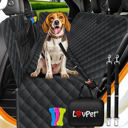 Produktbild von Lovpet 2in1 Hundedecke für Auto Rückbank & Kofferraum mit Seitenschutz und Sichtfenster