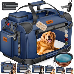 LOVPET Hundebox faltbar mit Hundenapf und Transporttasche – Bild 1 von 5