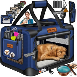 Produktbild von LOVPET Hundebox faltbar mit Hundenapf und Transporttasche