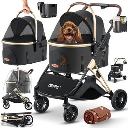 Produktbild von Lovpet Hundebuggy 3in1 für kleine bis mittlere Hunde und Katzen