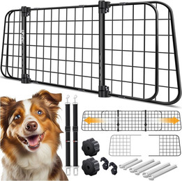Produktbild von LovPet® Hundegitter Auto verstellbar mit Sicherheitsgurten