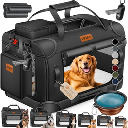 Produktbild von Lovpet Transportbox faltbar für Hunde und Katzen L 70x52x52 cm