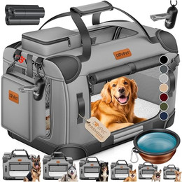 Produktbild von Lovpet Transportbox faltbar für Hunde und Katzen M 60x42x42 cm