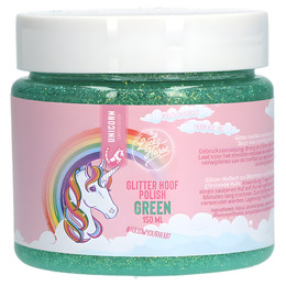 Produktbild von Lucky Horse Glitzer Huflack grün - 150 ml