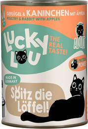 Produktbild von Lucky Lou Adult Geflügel & Kaninchen Nassfutter - 6 x 400 g