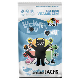 Produktbild von Lucky Lou Adult Geflügel & Lachs Katzenfutter - 2 x 1,7 kg