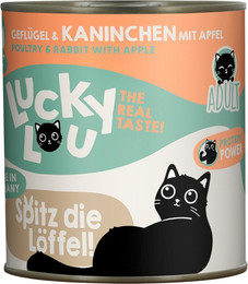 Produktbild von Lucky Lou Adult Katzenfutter Geflügel & Kaninchen - 6 x 800 g