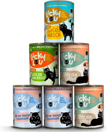 Produktbild von Lucky Lou Adult Wild-Mix Katzenfutter - 6 x 400 g