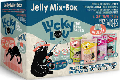 Produktbild von Lucky Lou Extra Food Jelly Mix-Box - 12 x 70 g