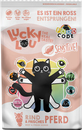 Produktbild von Lucky Lou Food Code Sensitive Rind & Pferd - 750 g