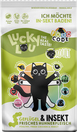 Produktbild von Lucky Lou Food Code Trockenfutter Katze Adult Geflügel und Insekten - 1,7 kg