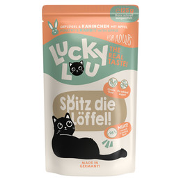 Produktbild von Lucky Lou Katzennassfutter mit Geflügel und Kaninchen - 16 x 125 g