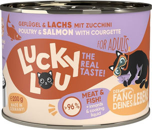 Produktbild von Lucky Lou Lifestage Adult Geflügel & Lachs - 24 x 200 g