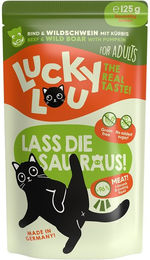 Produktbild von Lucky Lou Lifestage Adult Rind & Wildschwein 16x125g