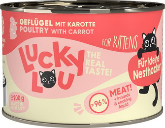 Produktbild von Lucky Lou Lifestage Kitten Geflügel 6x200g