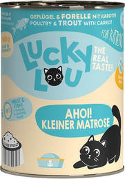 Produktbild von Lucky Lou Lifestage Kitten Geflügel & Forelle - 24 x 400 g